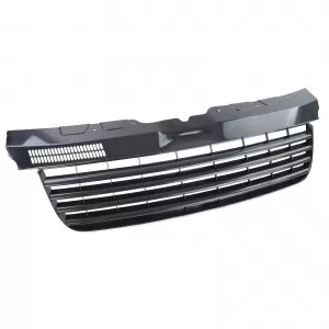 Radiator grille without emblem, gloss black, suitable for VW Bus T5 03-09 Transporter