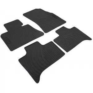 Car Rubber Floor Mats Black Premium Set suitable for BMW X5 E53 2000-2006