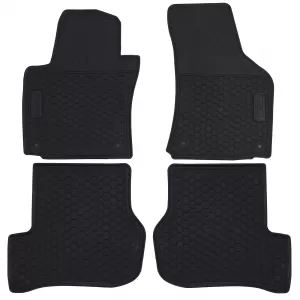 Car Rubber Floor Mats Black Premium Set for VW Golf 5 Scirocco Golf 6