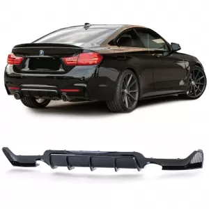 image-0-Performance hátsó diffózor fényes fekete BMW 4-es F32 F33 F36 435i 440i modellekhez