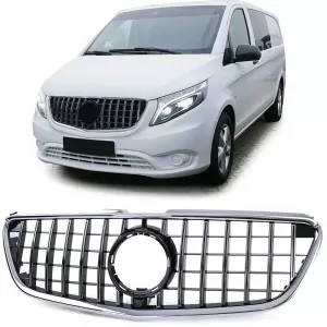Sport grille black gloss chrome for Mercedes Vito W447 from 14