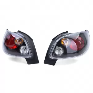 Átlátszó üveg hátsó lámpák fekete színben Peugeot 206 CC Coupe Cabrio 00-08-image-6195542