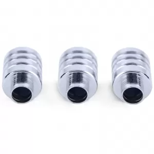 Heating Ventilation Adjustment Knobs Chrome Set of 3 suitable for Mazda MX5 NA 89-98-image-6195553