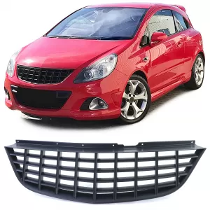 Sport grille without emblem black for Opel Corsa D pre-facelift 06-10
