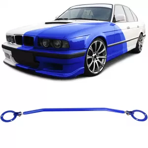 image-22-Aluminium-Strebenstange blau vorne verstellbar, geeignet für BMW 5er Serie E34 520i 525i 89-96