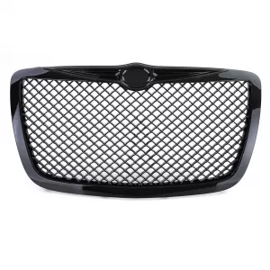 Sport grille honeycomb design gloss black for Chrysler 300C Sedan Touring 04-11