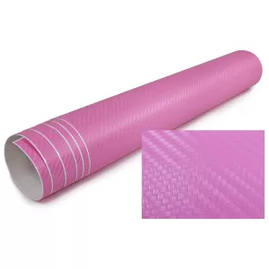 image-19-3D Carbon fólia öntapadós 30cm * 1.27 méter rózsaszín