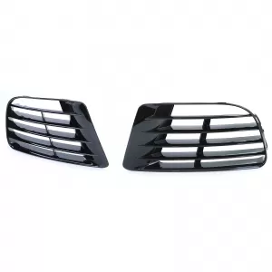 Black ventilation grille covers for R20 bumper pair for VW Golf 6 5K1 09-13