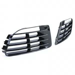 Black ventilation grille covers for R20 bumper pair for VW Golf 6 5K1 09-13