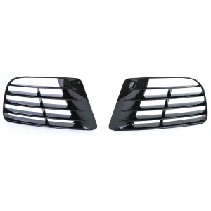 Black ventilation grille covers for R20 bumper pair for VW Golf 6 5K1 09-13