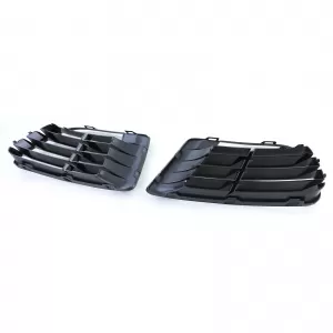 Black ventilation grille covers for R20 bumper pair for VW Golf 6 5K1 09-13