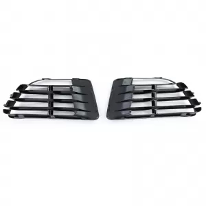 Black ventilation grille covers for R20 bumper pair for VW Golf 6 5K1 09-13