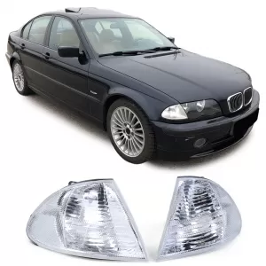 Indicator white pair suitable for BMW 3 Series Sedan Touring E46 98-01