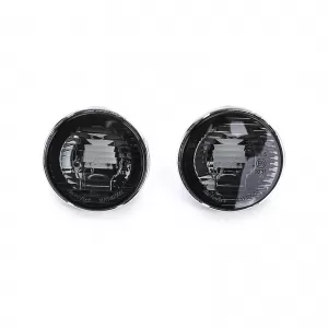 Clear glass side indicators black smoke with chrome trim for Mazda MX5 NA NB 89-05