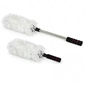 Extendable duster up to 74cm for exhibition display case car interior exterior