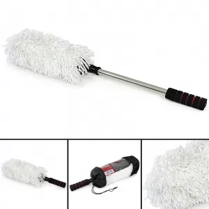 Extendable duster up to 74cm for exhibition display case car interior exterior