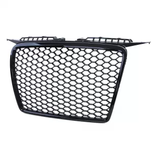 Honeycomb radiator grille without emblem gloss black suitable for Audi A3 8P 05-08