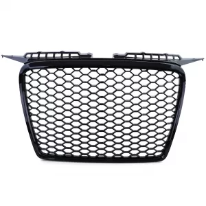 Honeycomb radiator grille without emblem gloss black suitable for Audi A3 8P 05-08