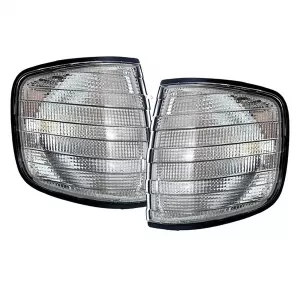 Indicator Black Smoke Pair Left Right for Mercedes S-Class W126 79-91