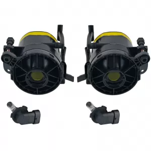 Clear glass fog light set yellow for 6 Series BMW E63 E64 03-10 without M package