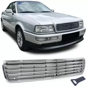Sport grille without emblem chrome for Audi 80 B4 sedan Avant 91-96