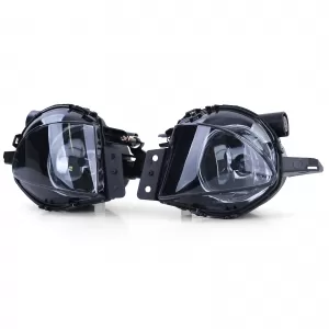Clear glass fog lights black smoke set suitable for BMW 3 Series E90 E91 05-08