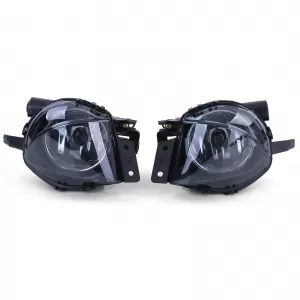 Clear glass fog lights black smoke set suitable for BMW 3 Series E90 E91 05-08