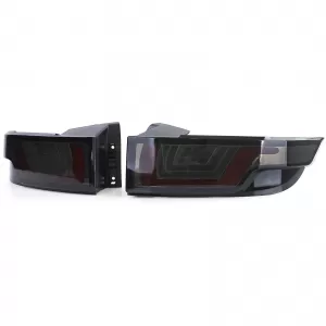 Fari posteriori a LED con barra luminosa fumi neri adatti per Range Rover Evoque 11-15-image-6196118