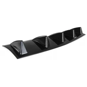 Universeller Heckdiffusor für Heckstoßstange mit 5 Finnen Carbon-Look-image-6196140