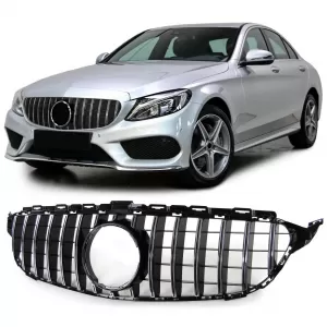 image-12-Sport hűtőrács fekete króm Mercedes C-osztály W205 S205 13-18