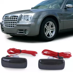 LED lightbar side indicator black for Chrysler 200 07-16  300 05-06  300C 04-10