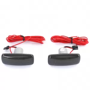 LED lightbar side indicator black for Chrysler 200 07-16  300 05-06  300C 04-10