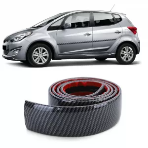 Flexible car door guard strip universal self-adhesive carbon 150cm