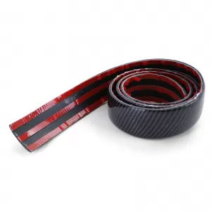 Flexible car door guard strip universal self-adhesive carbon 150cm