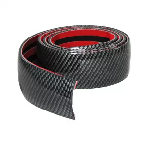 Flexible car door guard strip universal self-adhesive carbon 150cm