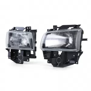 Headlights Black Smoke Pair for VW Bus T4 Caravelle Multivan 96-03