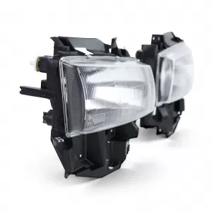 Headlights Black Smoke Pair for VW Bus T4 Caravelle Multivan 96-03