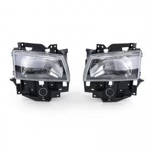 Headlights Black Smoke Pair for VW Bus T4 Caravelle Multivan 96-03