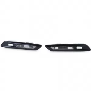 Clear glass LED side indicators black smoke suitable for BMW 5 Series F10 F11 10-13