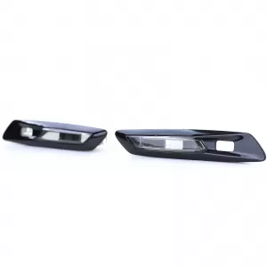 Clear glass LED side indicators black smoke suitable for BMW 5 Series F10 F11 10-13