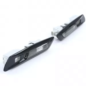 Clear glass LED side indicators black smoke suitable for BMW 5 Series F10 F11 10-13
