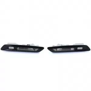 Clear glass LED side indicators black smoke suitable for BMW 5 Series F10 F11 10-13