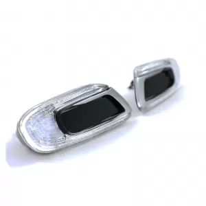 LED side indicators silver black for Mini One Cooper S F55 F56 F57 2014-2021