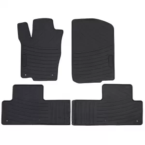 Car Rubber Floor Mats Black Premium Set for Mercedes M-Class ML W164 2005-2011