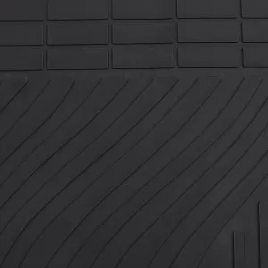 Car Rubber Floor Mats Black Premium Set for Jeep Grand Cherokee WK2 10-21