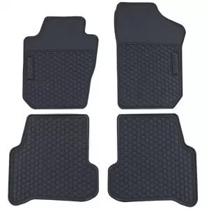Car Rubber Floor Mats Black Premium Set for Seat Ibiza 4 6J 6P from 08