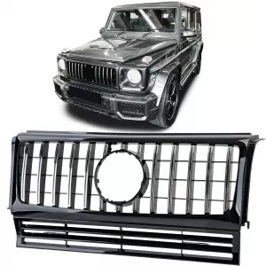 Sport grille black gloss chrome for Mercedes G-Class W463 90-18