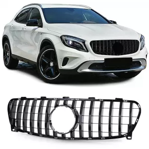 Sport grille glossy black for Mercedes GLA X156 Facelift 2017-2020