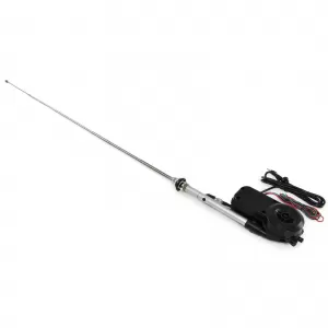 Automatic electric retractable antenna chrome for car vehicle universal 12V-image-6196558