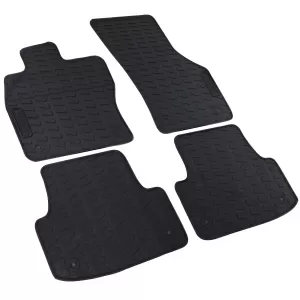 Car Rubber Floor Mats Black Premium Set suitable for Audi A3 8V 2012-2019